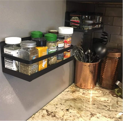 Magnetic Spice Rack Holder Paper Towel Holder with Hook for Refrigerator Fridge Organizer for