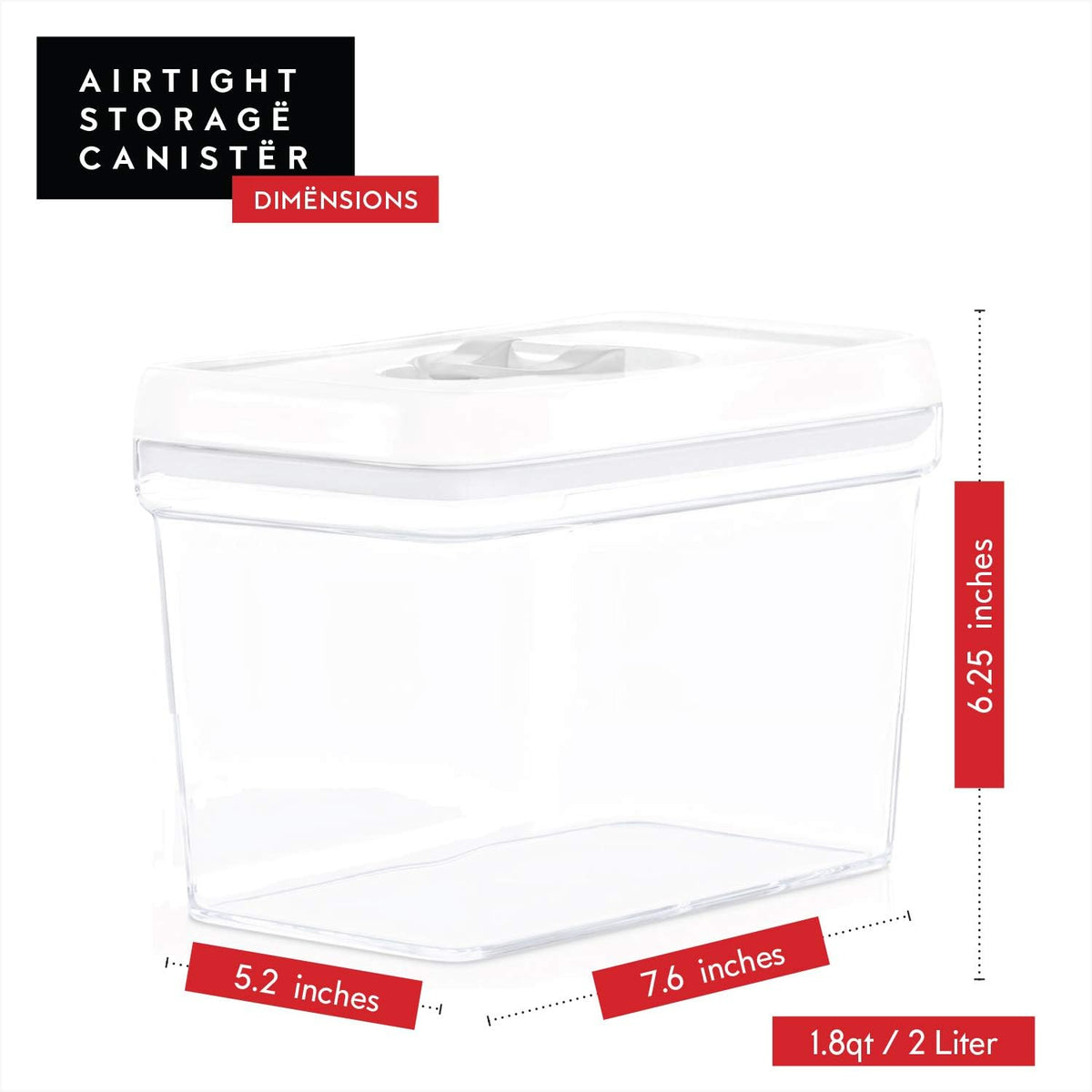 DWËLLZA KITCHEN Airtight Food Storage Containers - Pantry Snacks Kitchen Container, Baking