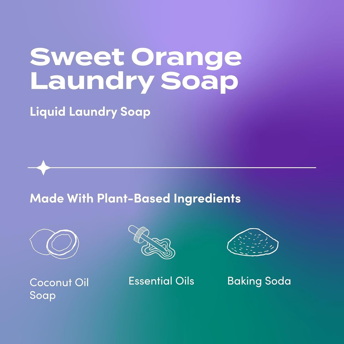 Indigo Wild Zum Clean Laundry Soap - Plant-Based Liquid Laundry Soap - Contains Baking Soda
