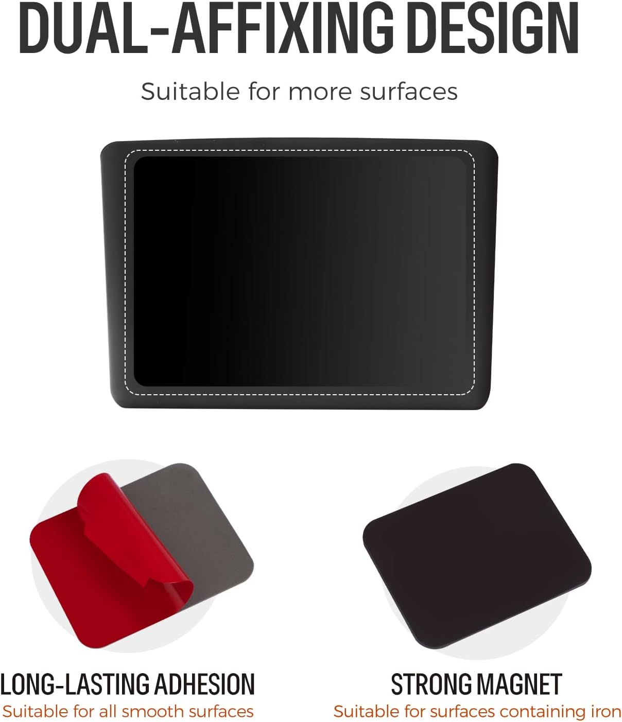 loukin Magnetic & Adhesive Dry Erase Marker Holder with Diver, 1 Small + 1 Mini, Magnetic Storage