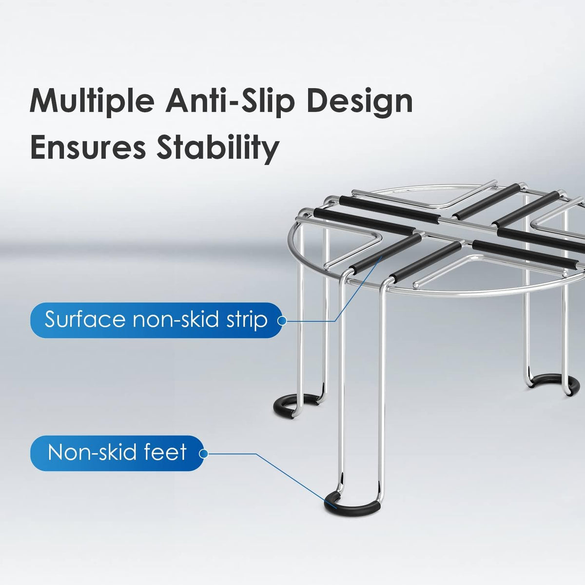 Waterdrop Water Filter Stainless Steel Stand, with Rubberized Non-Skid Feet, Replacement for