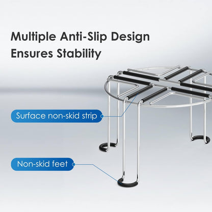 Waterdrop Water Filter Stainless Steel Stand, with Rubberized Non-Skid Feet, Replacement for