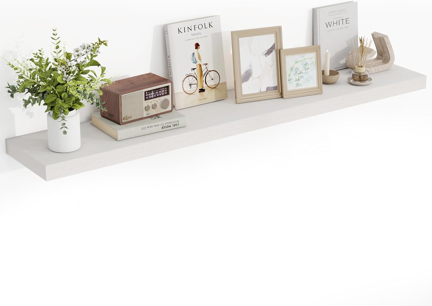 55 Inch Floating Shelves, 55"x9.25"x1.5" Inch Deep Floating Shelves for Wall, Wooden Shelves for