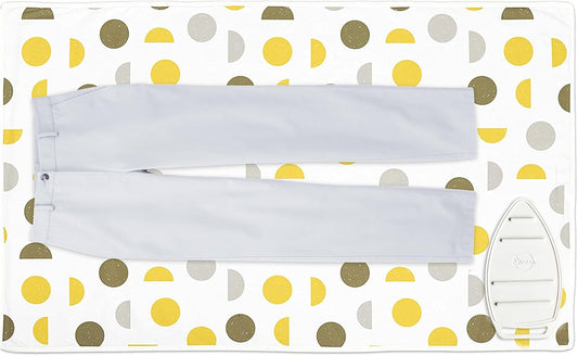 Encasa XO Ironing Mat/Pad (Large 48"x28") with 3mm Padding & Silicone Iron Rest for Steam Pressing