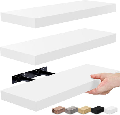 Sorbus Floating Shelves for Wall, Bathroom Shelves Wall Mounted for Kitchen, Bedroom, Bathroom