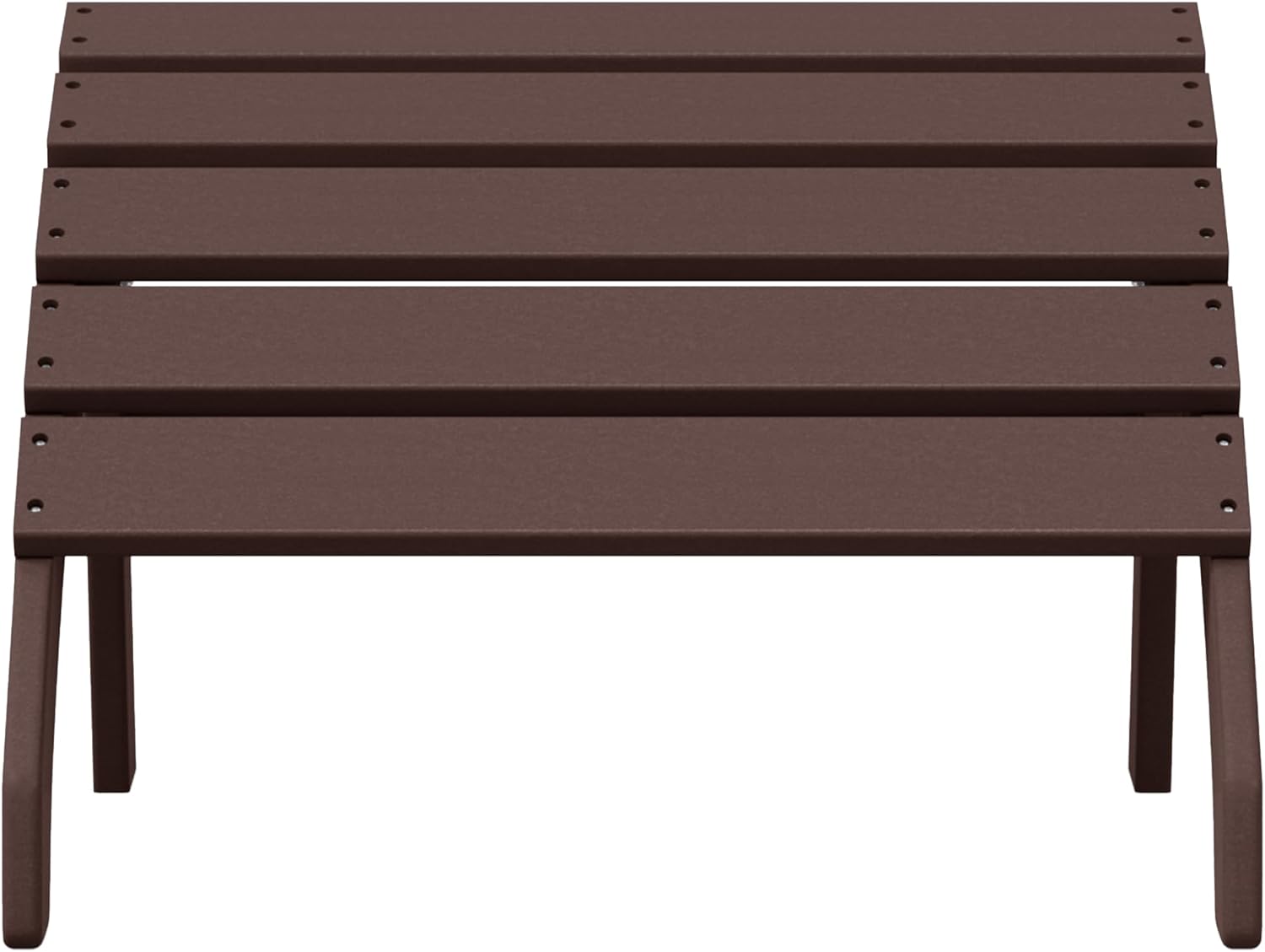 WestinTrends Dylan Outdoor Patio HDPE Adirondack Ottoman Footrest, Dark Brown