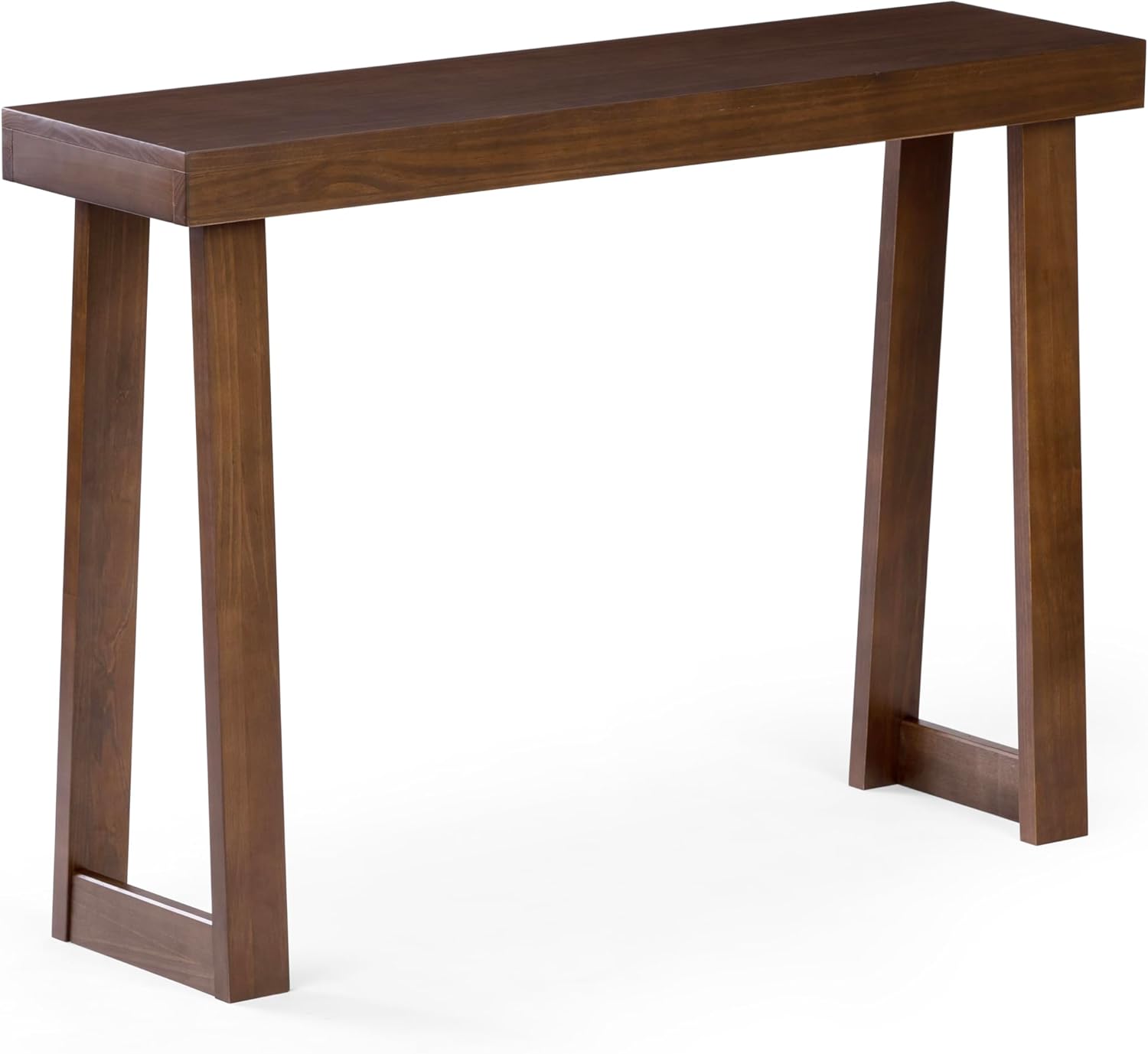 Plank+Beam Solid Wood Console Table, 46.25 Inch, Sofa Table, Narrow Entryway Table for Hallway