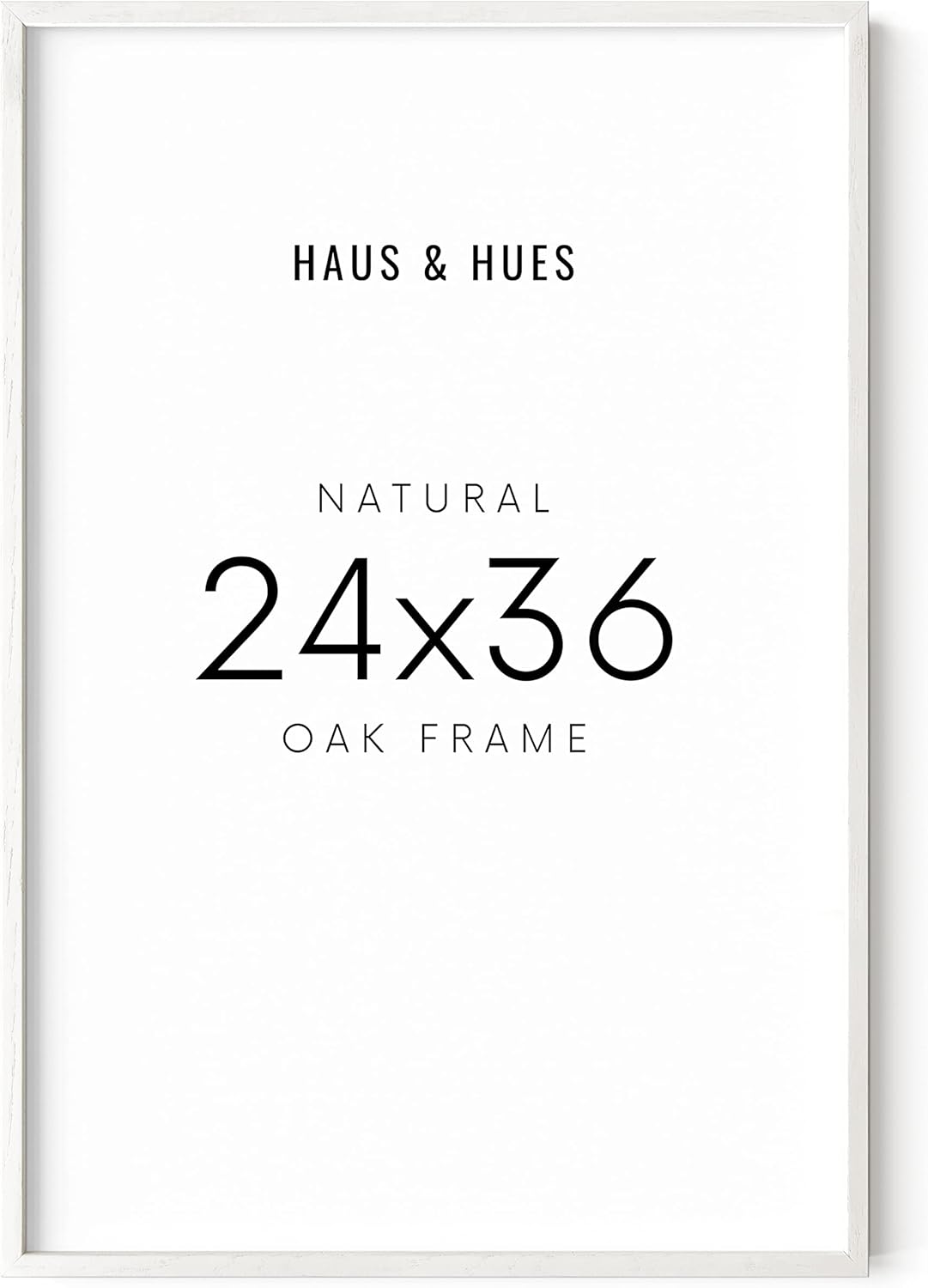 HAUS AND HUES 24 x 36 Poster Frame - Set of 1 24x36 White Poster Frame, Wooden Picture Frames