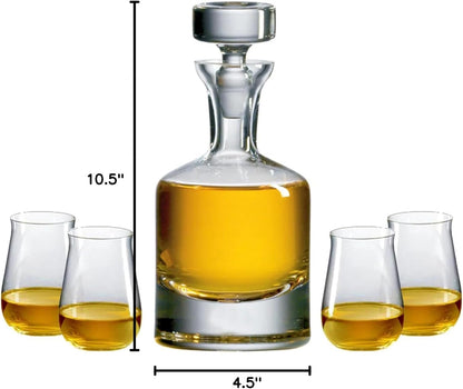 Ravenscroft Crystal | European-Made, Hand-Blown Scotch Decanter Gift Set | 1 Decanter with Stopper