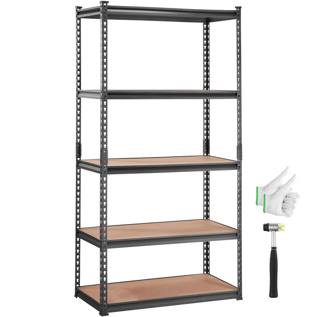 VEVOR Storage Shelves 5-Tier Adjustable 2000 lbs 36"x18"x72" Shelving Unit