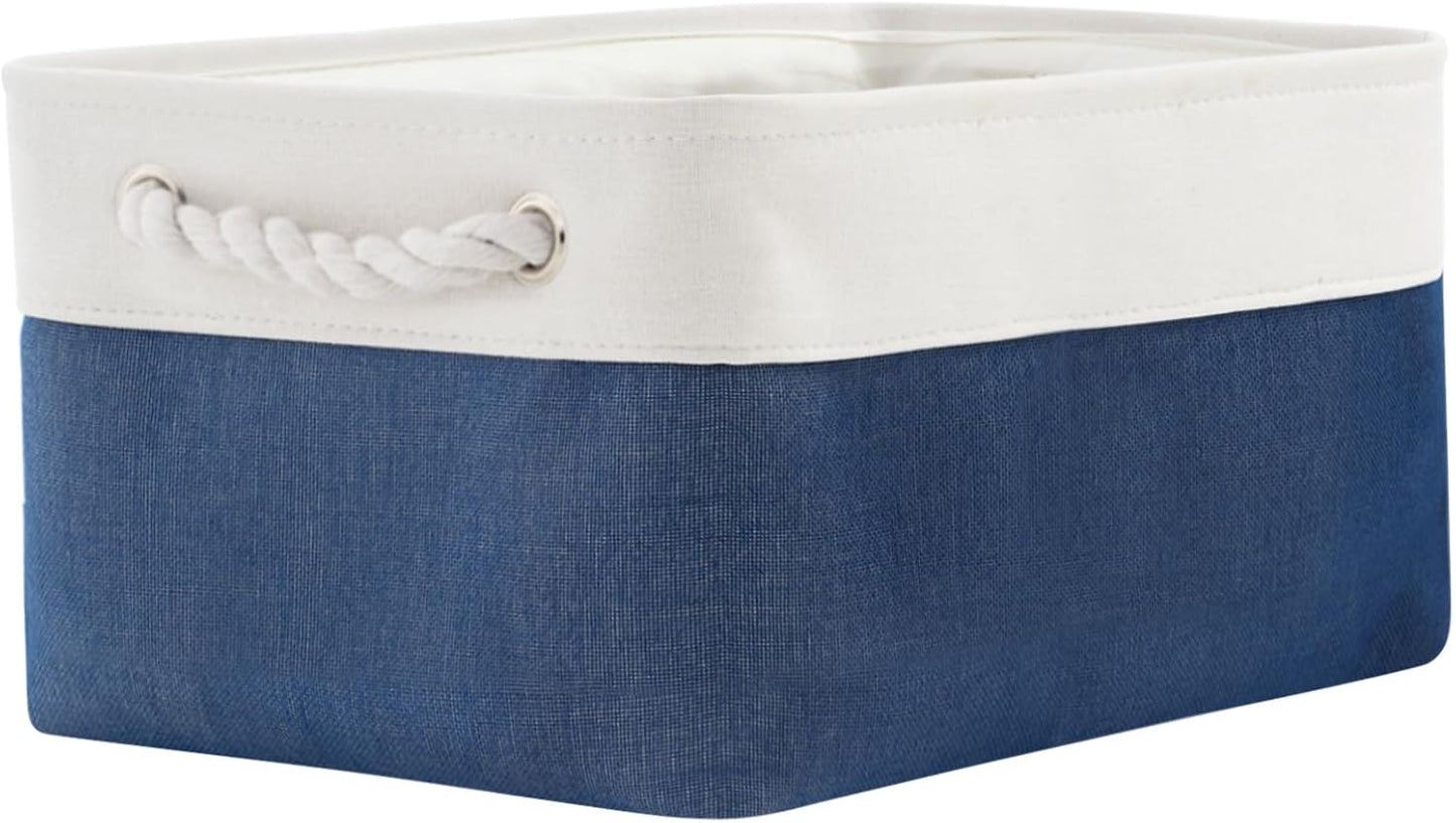 TheWarmHome Storage Bins for Shelves - 1 Pack 13.8x9.7x6.7 inch Collapsible Storage Basket for