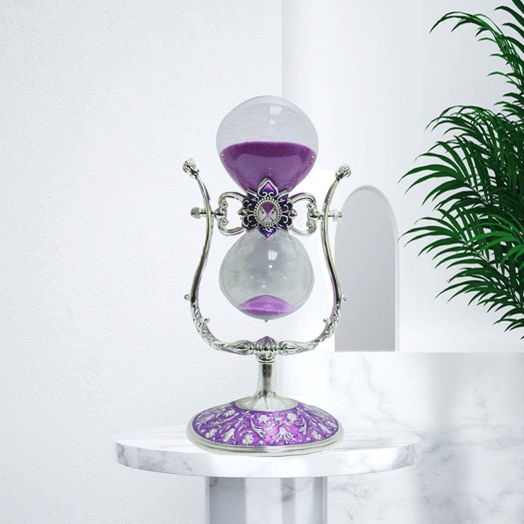Sanduhr 15 Minuten,Metal Vintage Hourglass,Hour Glass,Hourglass Decor,for Home Decoration Office