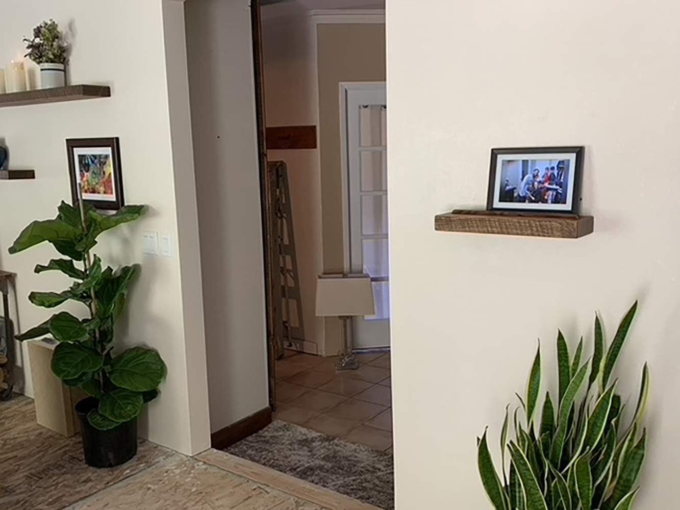 joelsantiques - 18 Inch Wooden Floating Shelves for Wall - 18x6x2 in - Made of Natural Wood - Short