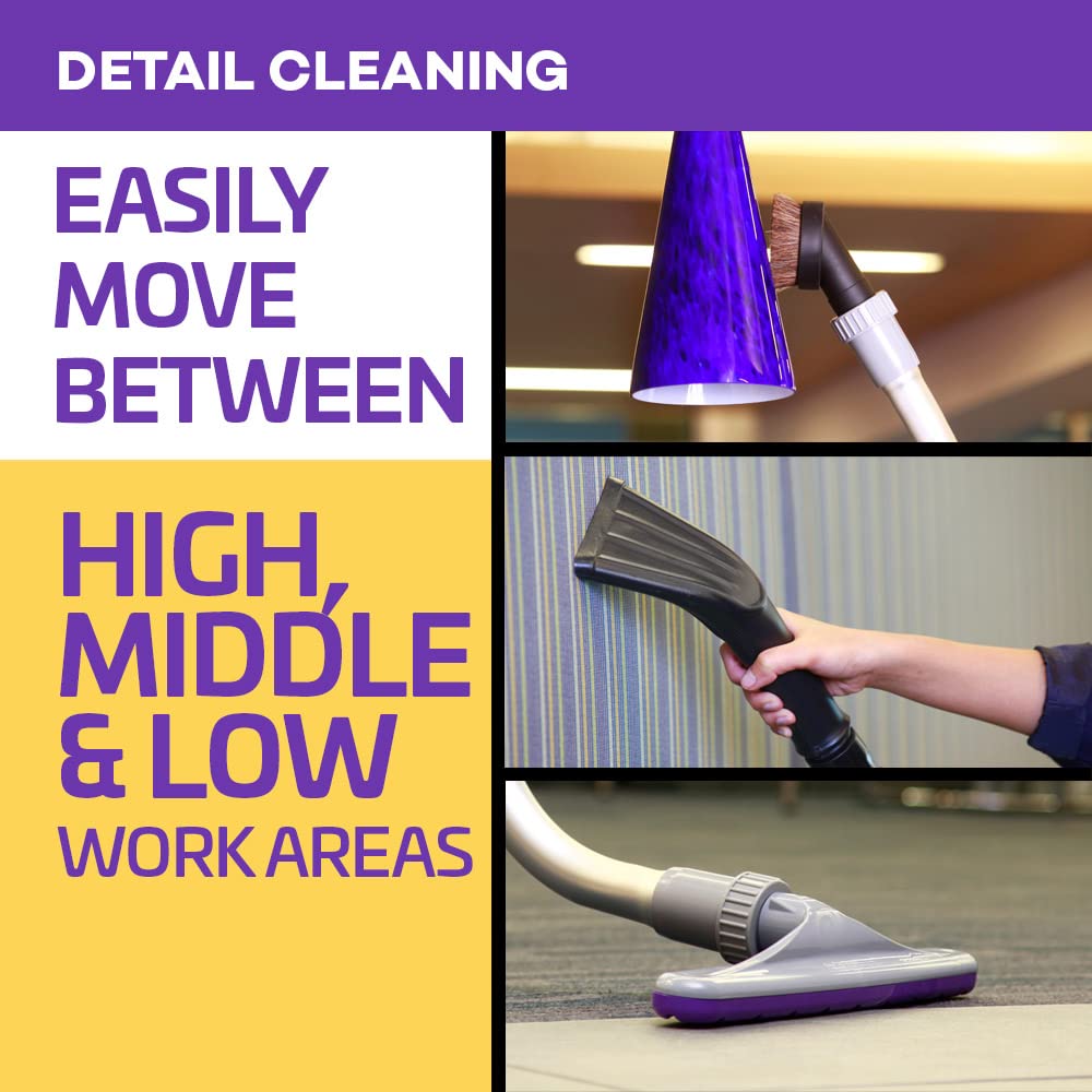 ProTeam Vacuum Backpack, ProVac FS 6 Commercial Backpack Vacuum Cleaner with HEPA Media Filtration