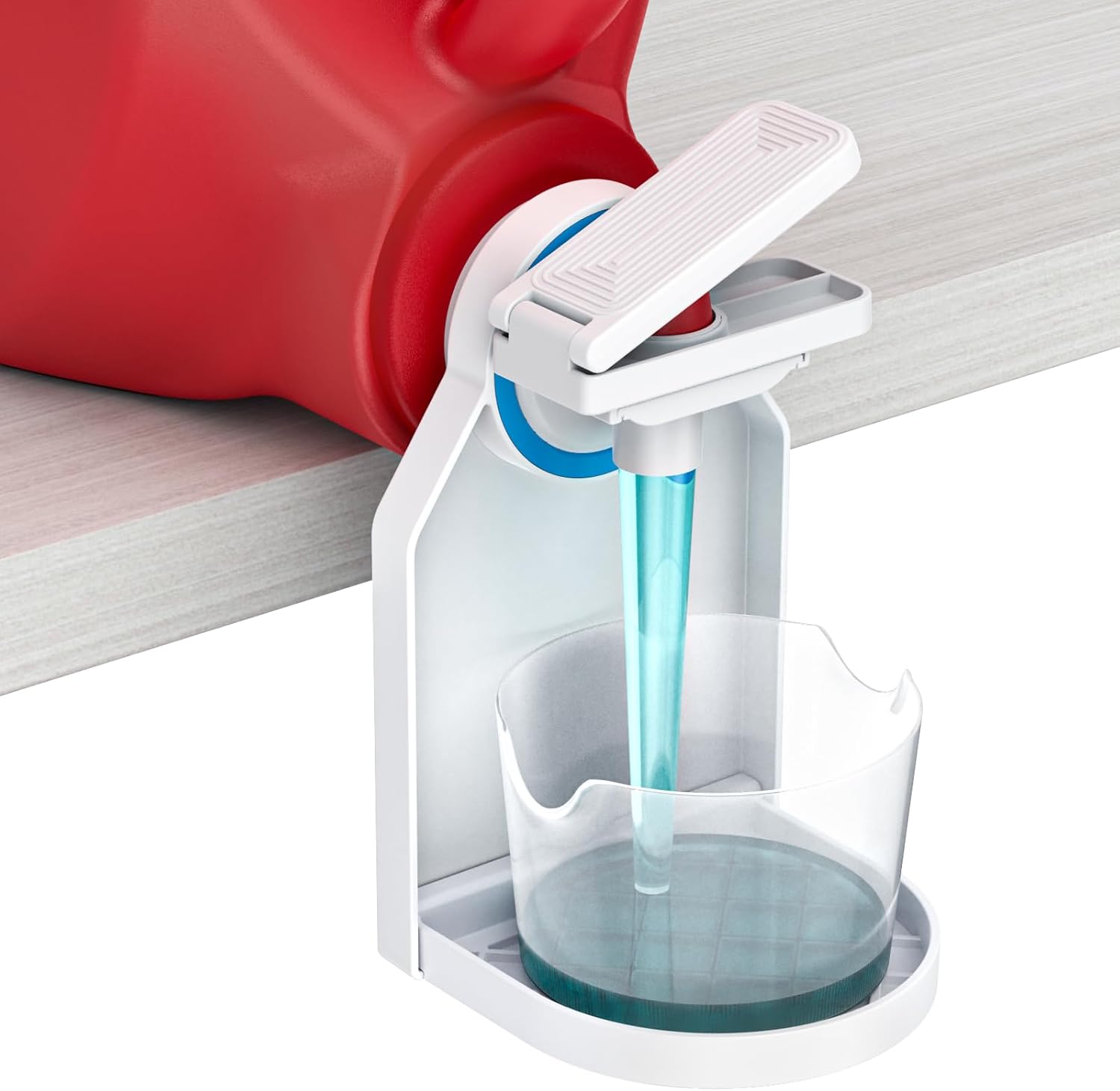 Laundry Detergent dispenser Cup Holder,Nozzle Upgraded Labor-Saving Switch Easily No More runny or
