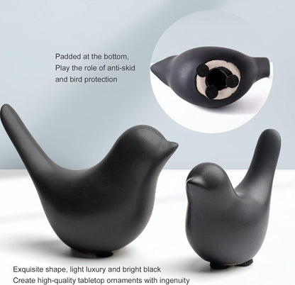 Notakia Small Birds Statues Home Decor Modern Style Decorative Ornaments for Living Room, Bedroom