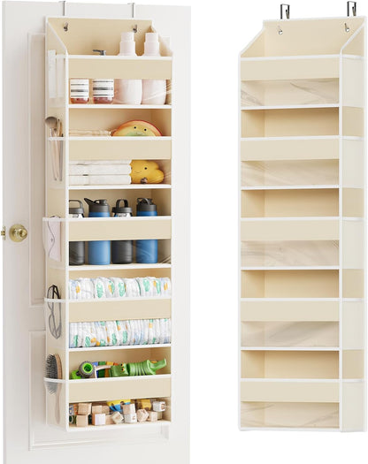 SpaceAid 1 Pack Over The Door Organizer with 5 Large Pockets and 10 Mesh Side Pockets, 5 Layers