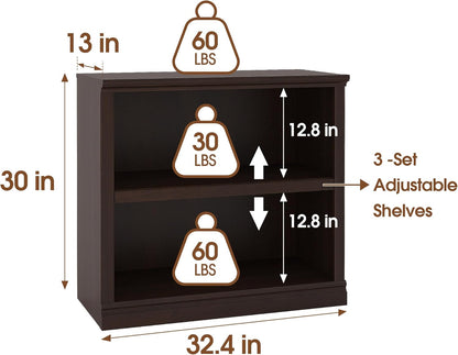 Bookcase, Open Storage Book Cases/Shelves, Floor Standing Indoor Furniture 2 Shelf Book case for