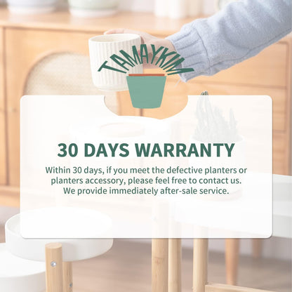TAMAYKIM 4 Inch Ceramic Plant Pots with Drainage Holes, Modern Flower Planter with Saucer for