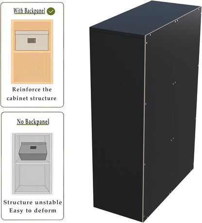 6-Cube Storage Shelf Bookcase - Wooden 3-Tier Floor Standing Open Bookshelf for Home and Office