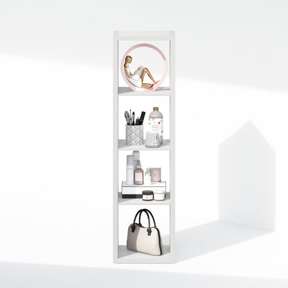 Furinno Cubic Extra Thick 4-Cube Closet Organizers and Storage, White