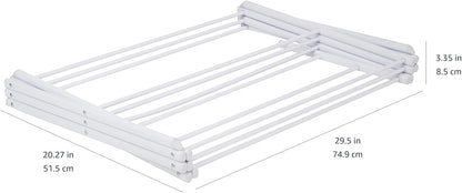 Amazon Basics Foldable Portable Laundry Rack for Air Drying Clothing, Indoor Outdoor Use - 14.5" D