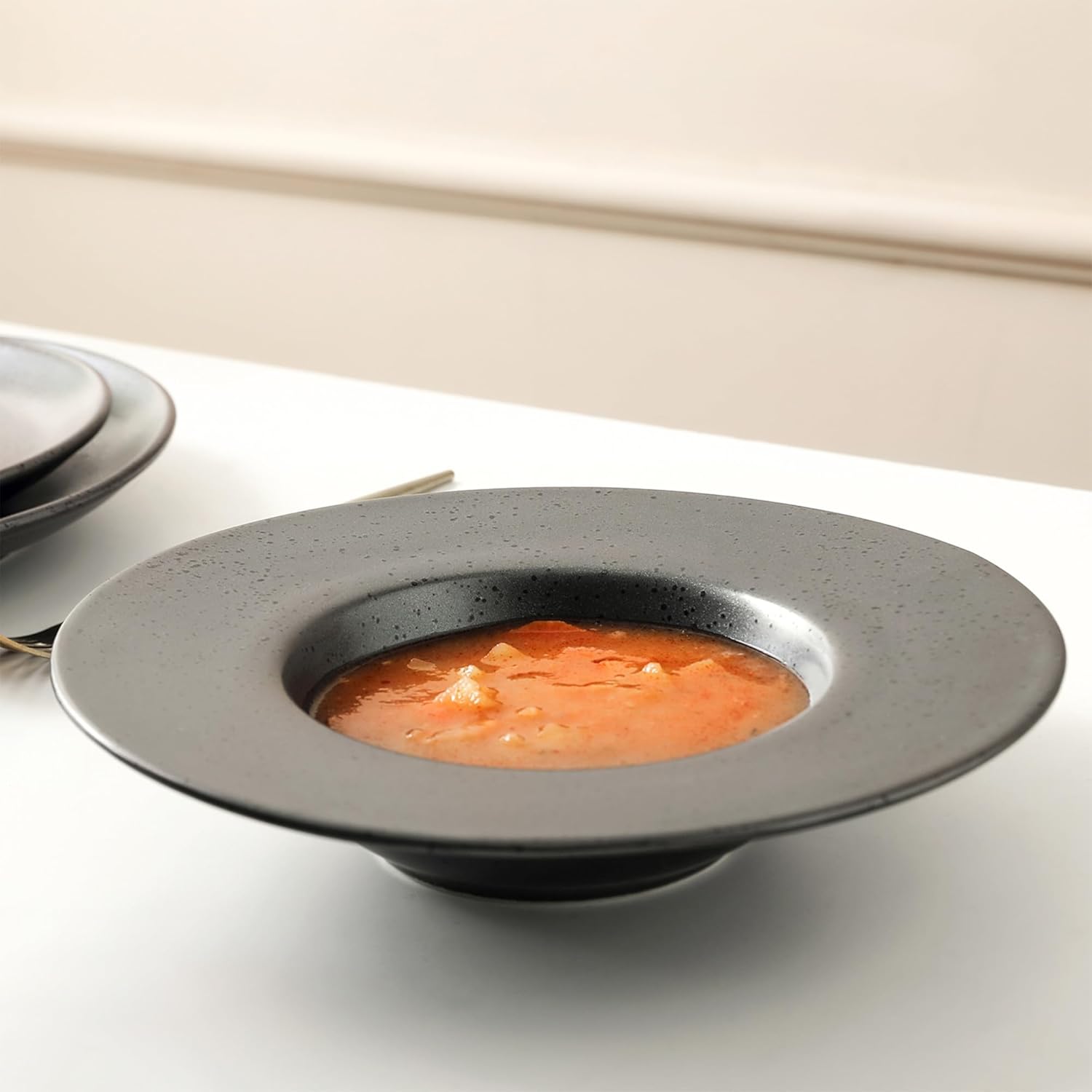 Stone Lain Valencia Porcelain 32-Piece Round Dinnerware Set, Plates and Bowls Set, Dish Set for 8