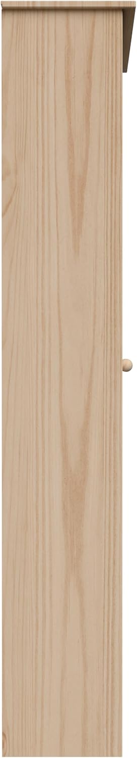 Pantry Cabinet Storage Cabinet with 2 Doors Solid Wood - Adjustable Shelves for Kitchen, Dining