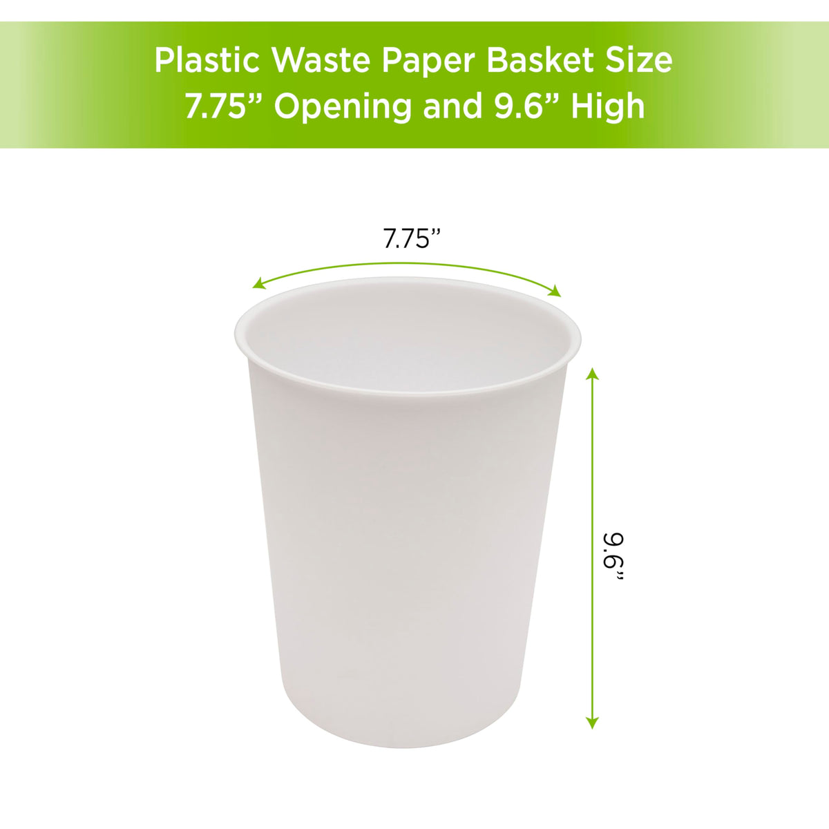 Kenney KN83000 Storage Made Simple 1.53 Gallon (5.7 Liter) Small Open Top Rust-Proof Plastic Waste