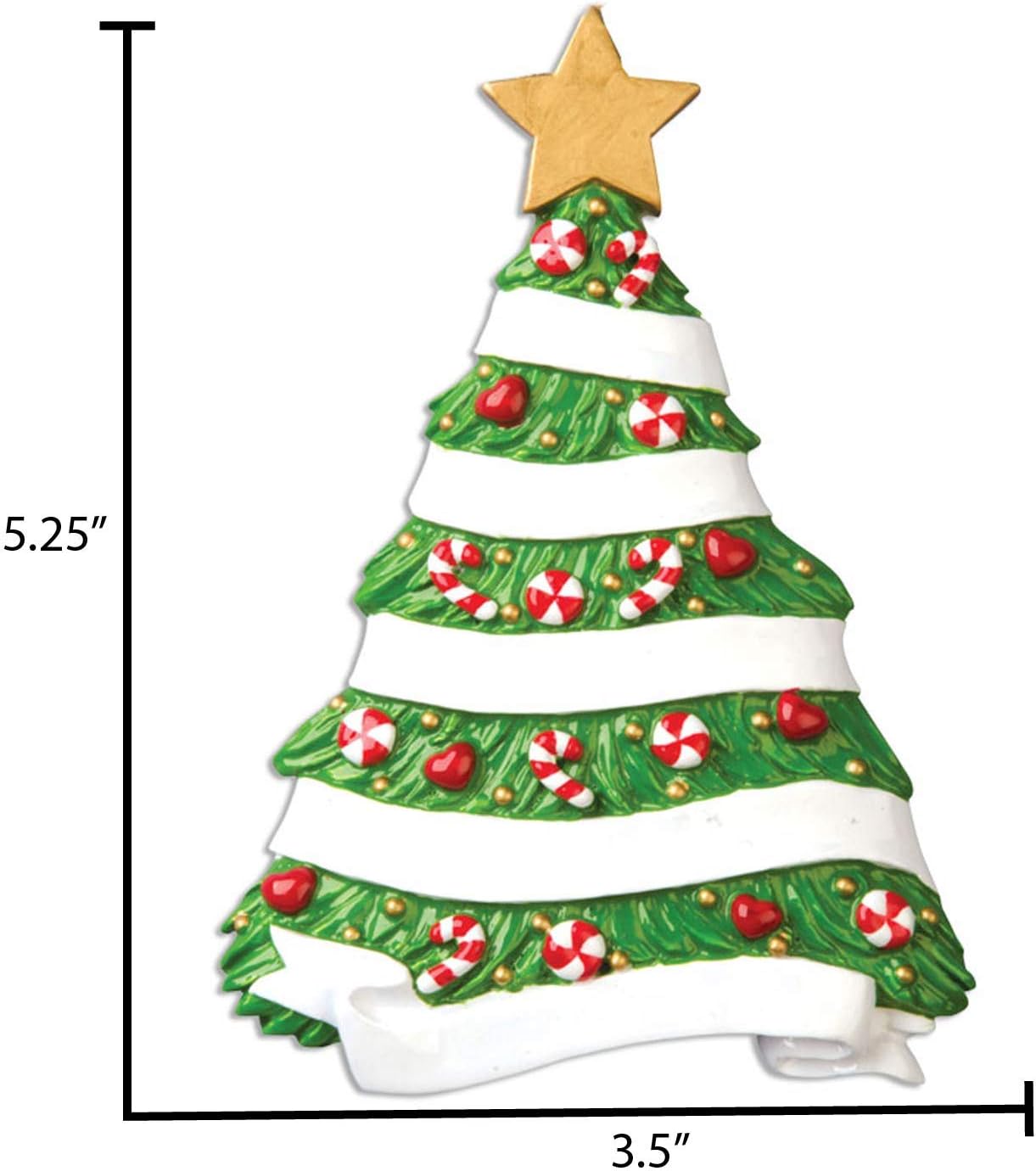 Personalized Grandparents Ornament 2024 by Elves - First Christmas Family Tree Gift for Grandma and