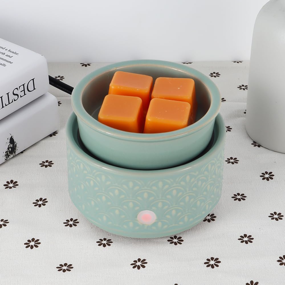 kobodon Ceramic Wax Melt Warmer - 3-in-1Electric Wax Warmer-Fragrance Candle Burner for Scented Wax