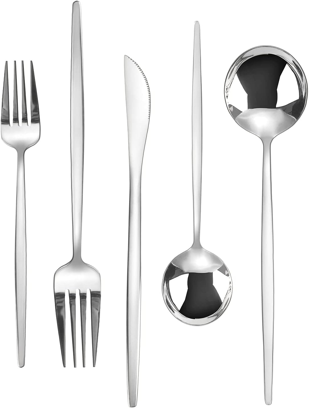 Silverware Set, KassKa 40 Pieces Flatware Cutlery Set, Stainless Steel Utensils Set Spoon Fork