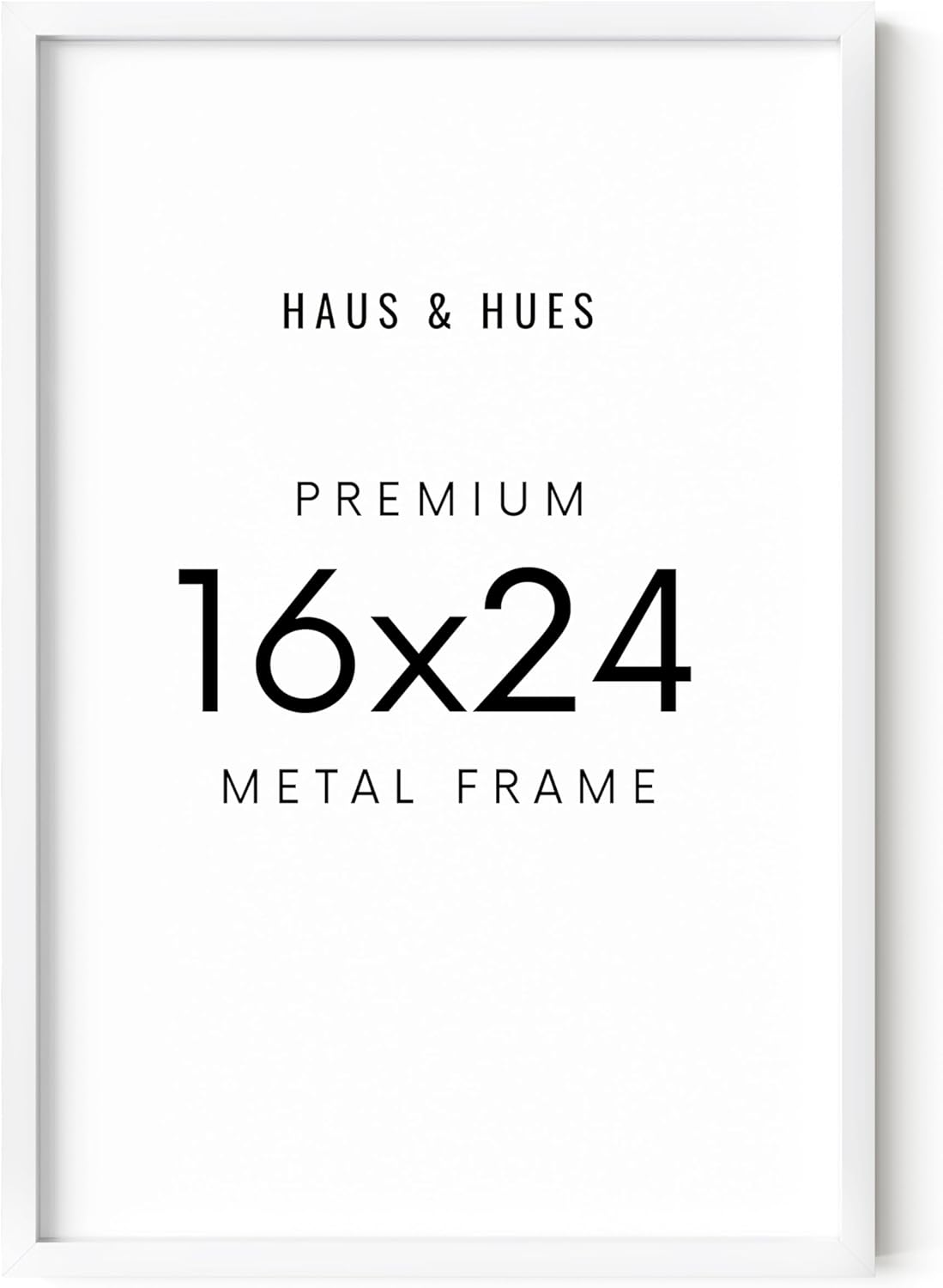 HAUS AND HUES 16x24 White Picture Frame - White 16x24 Frame Aluminum, Vertical & Horizontal