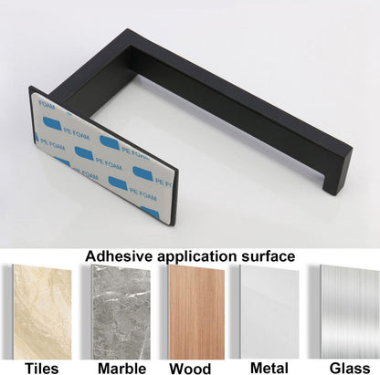 Toilet Paper Holder, Self Adhesive Tissue Holder Stainless Steel Rustproof Paper Roll Holder, No