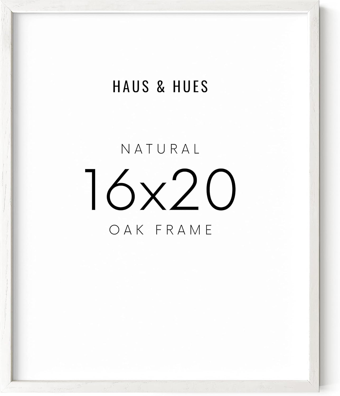 HAUS AND HUES 16x20 White Picture Frame - 16x20 White Frame 16x20, Wooden Picture Frames, White