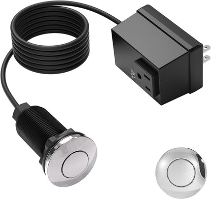 APIELE Garbage Disposal Air Switch Kit, Sink Top Push Button Switch for Food Waste Disposer, UL