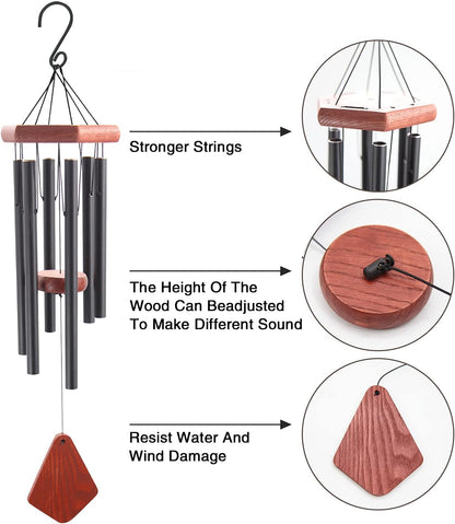 Small Wind Chimes for Outside, Wind Chimes Outdoor Tuned Soothing Melody, Wind Chime for