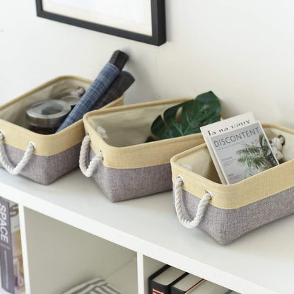 Fabric Storage Baskets for Organizing(6 Pack) Small Baskets for Shelves,storage, Laundry, Nursery