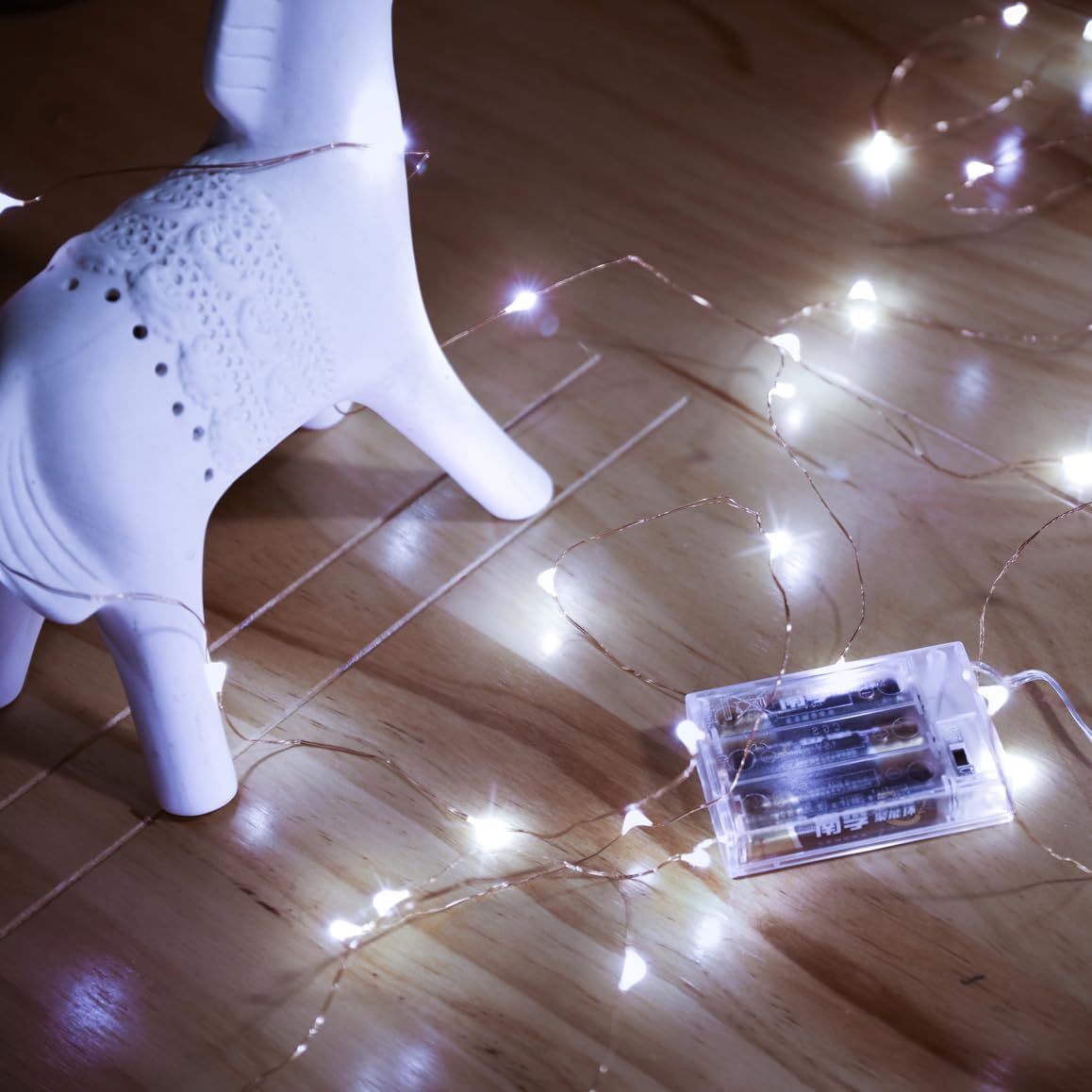 Led Fairy Lights Battery Operated, 2 Packs Mini Battery Powered Copper Wire Starry Fairy Lights for
