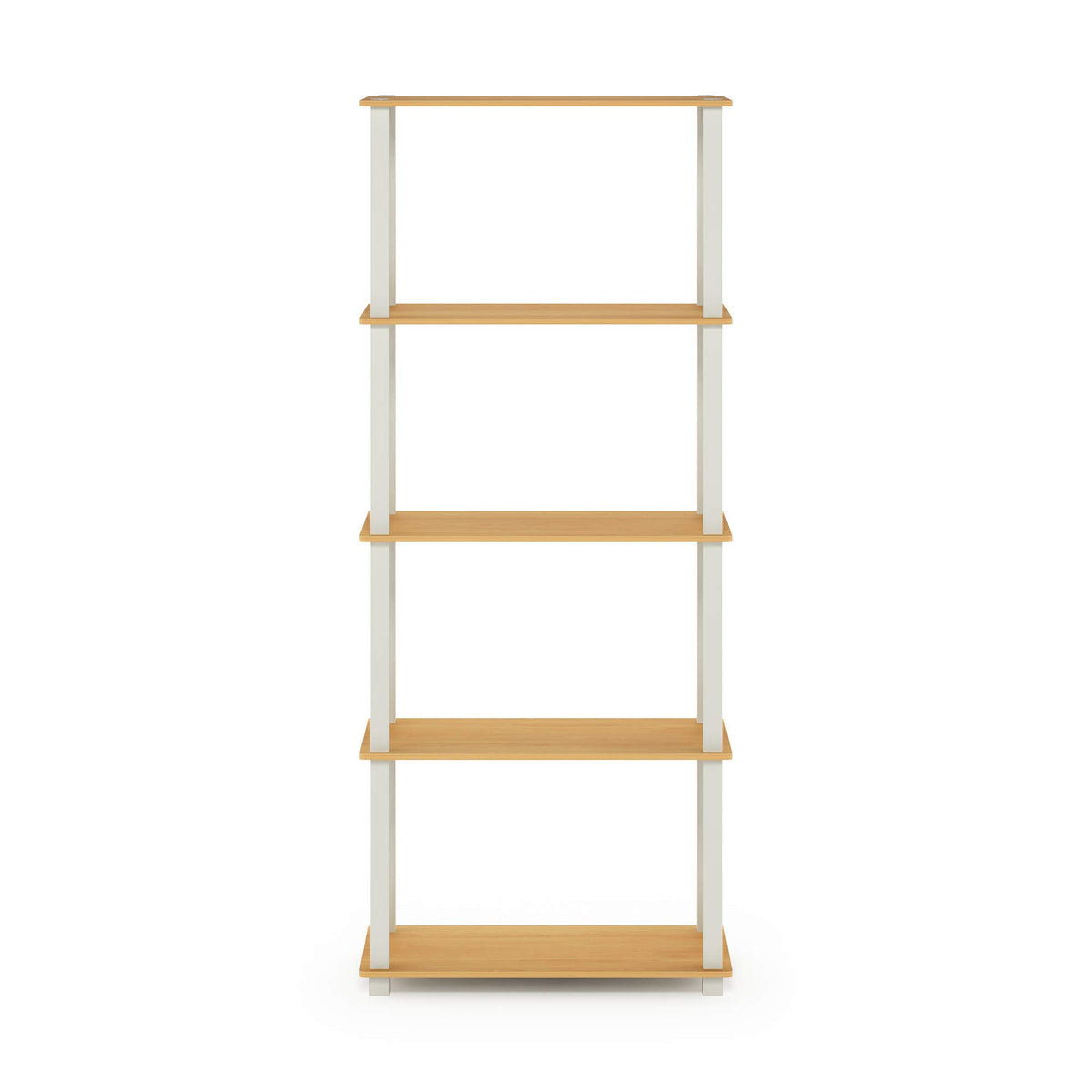 Furinno Turn-N-Tube 5-Tier Multipurpose Shelf / Display Rack / Storage Shelf / Bookshelf, Square