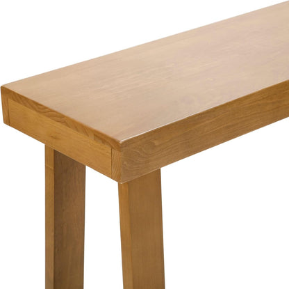 Plank+Beam Solid Wood Console Table, 66 Inch, Sofa Table, Narrow Entryway Table for Hallway, Behind