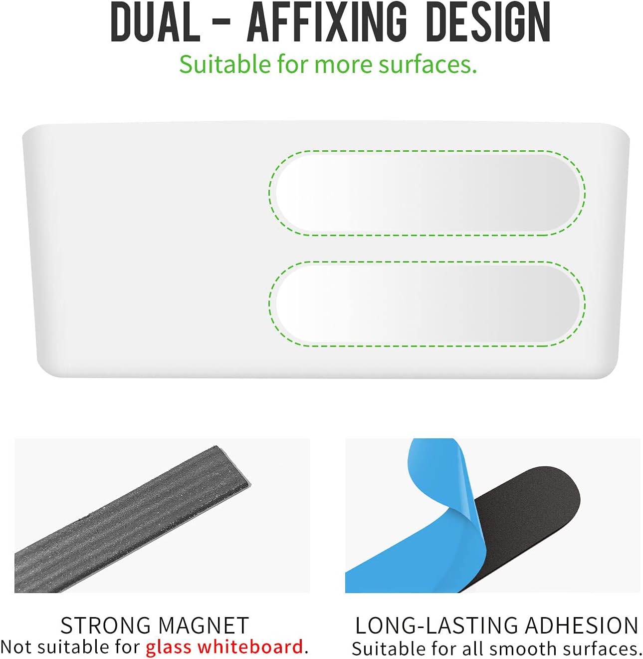 loukin Magnetic Marker Holder Set, Dry Erase Accessory Tray Set, Remote Control Holder, Magnetic