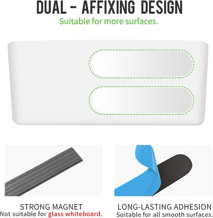 loukin Magnetic Marker Holder Set, Dry Erase Accessory Tray Set, Remote Control Holder, Magnetic