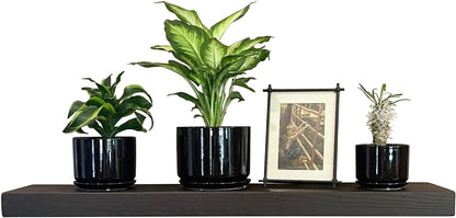 Joel's Antiques 30 Inch Wooden Floating Shelves for Wall - 30x8x2 in - Made of Natural Wood - Heavy
