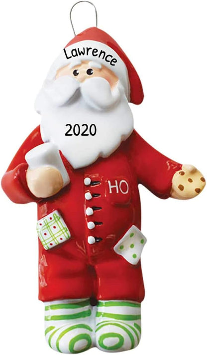 Personalized Santa Christmas Ornaments 2024 - Customized Santa Head Keepsake Ornaments for