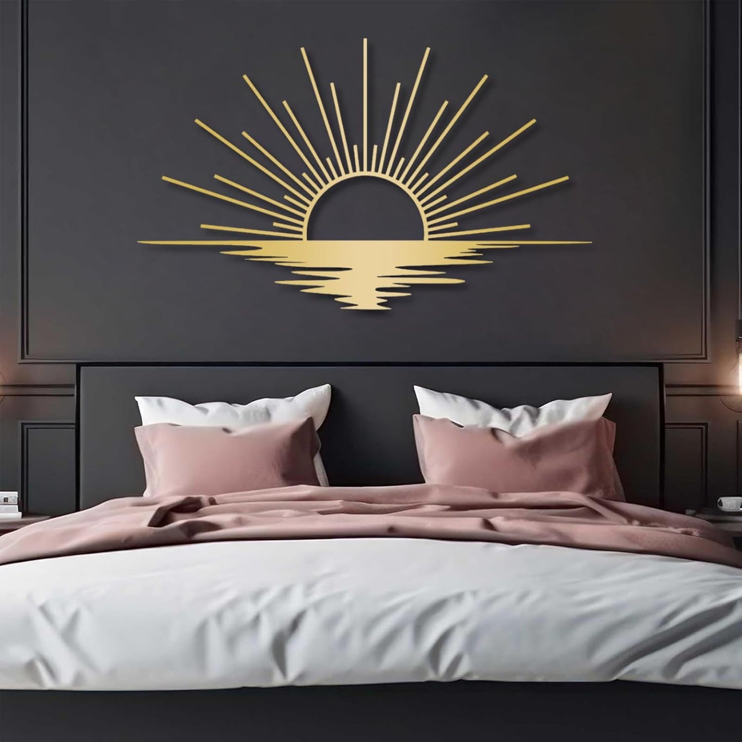 Sunrise Metal Wall Art, Metal Sun Wall Decor, Metal Sun Outdoor Decor, Large Metal Sun Wall Art