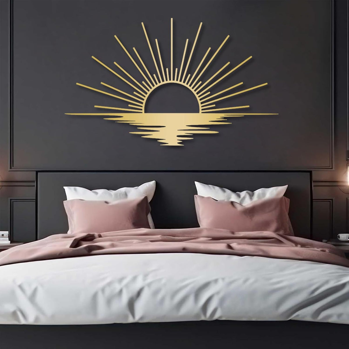 Sunrise Metal Wall Art, Metal Sun Wall Decor, Metal Sun Outdoor Decor, Large Metal Sun Wall Art