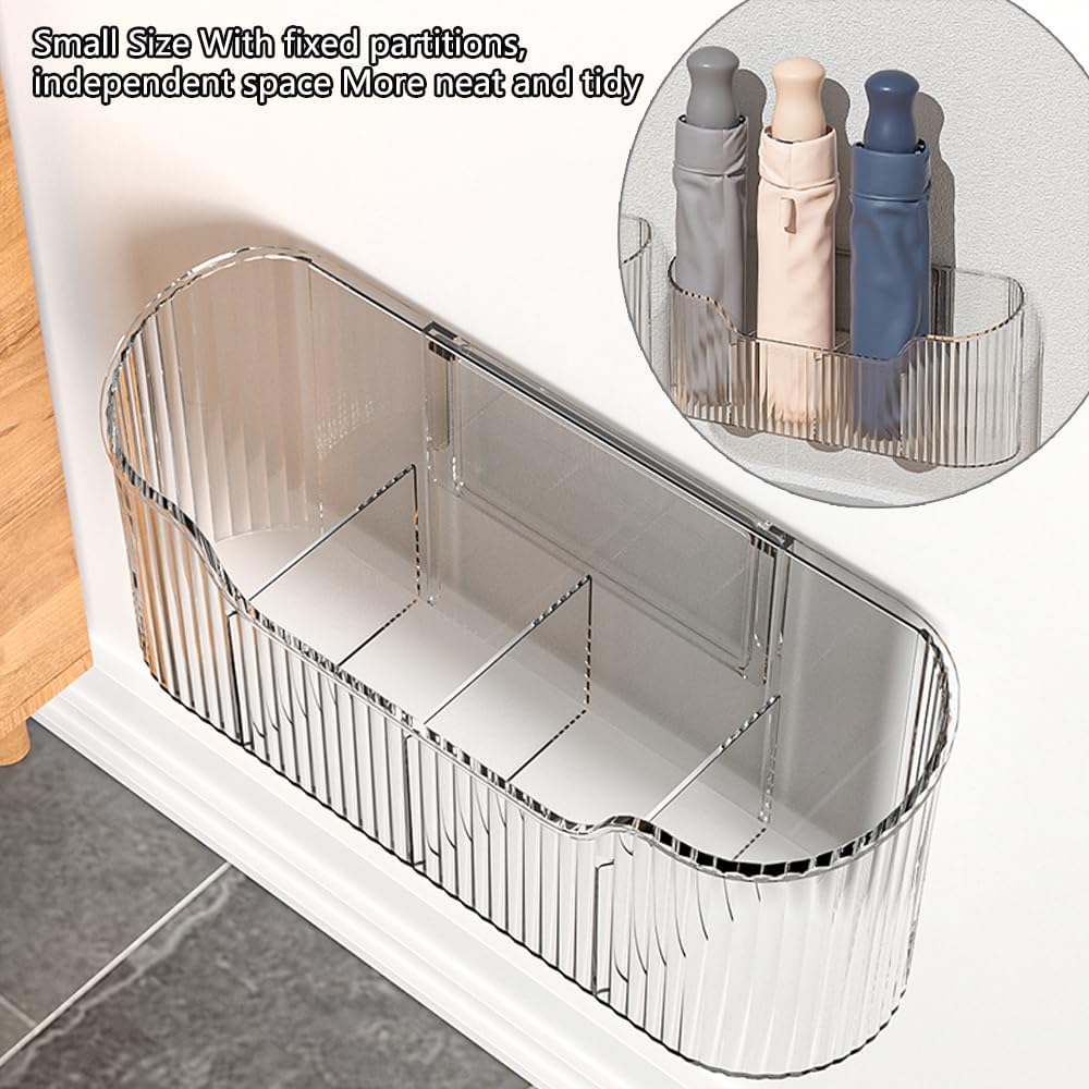 2 Piece Cabinet Door Organizer,Self Adhesive Kitchen Cabinet Organizer,Cabinet Door Storage Box for
