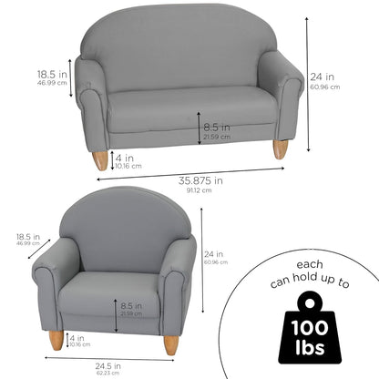 Children's Factory As We Grow Chair and Couch, Flexible Seating for Daycare or Preschool, Kids
