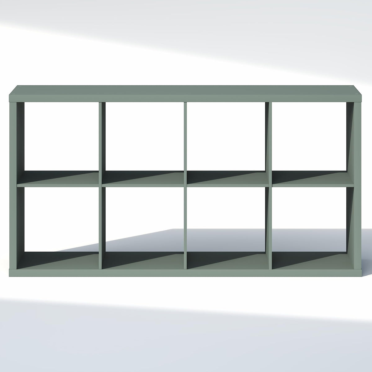Furinno Cubic Extra Thick 8-Cube Closet Organizers and Storage, Sage Green